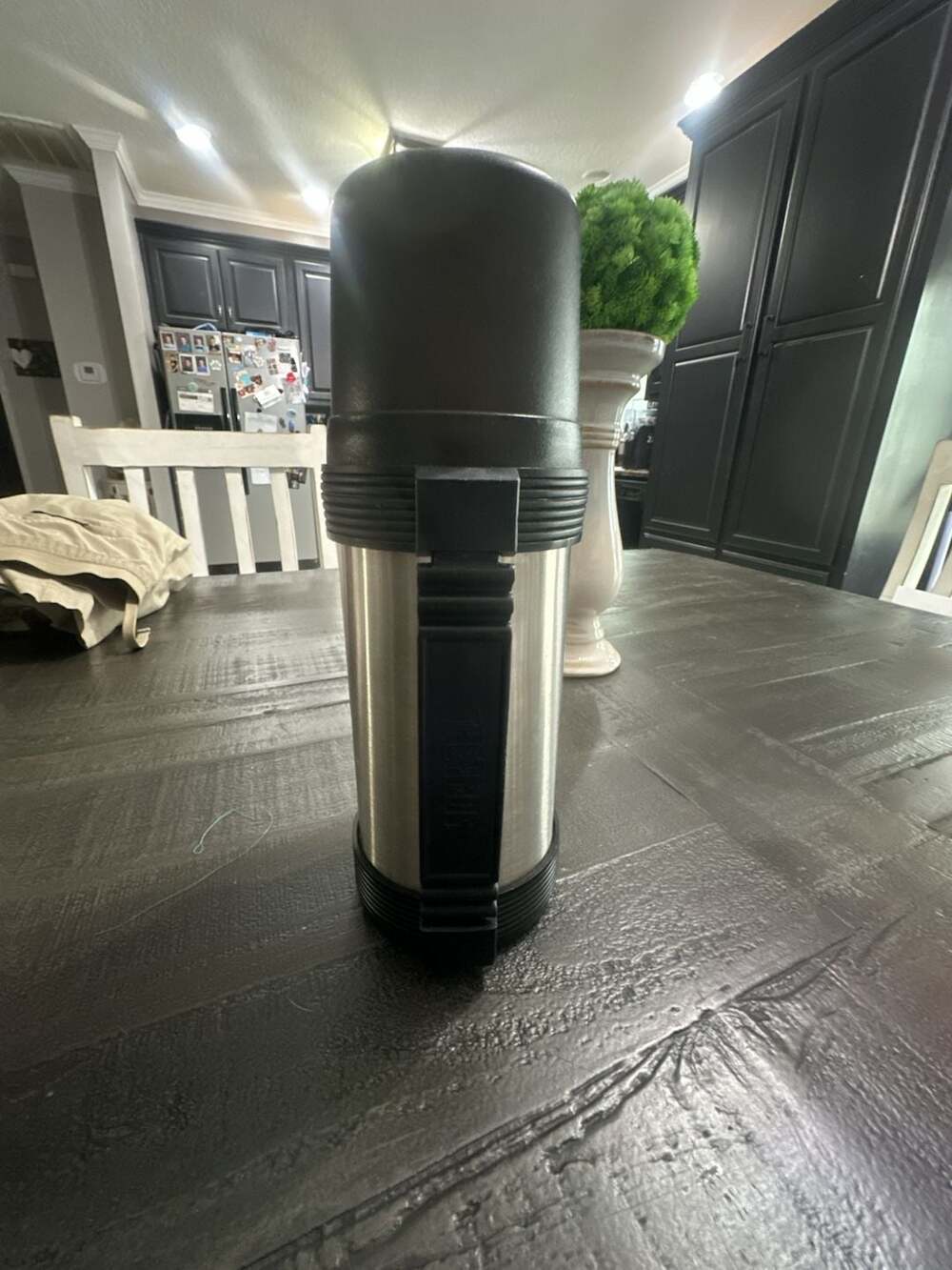 Vintage Thermos Stainless Steel 1.1 Quart Vacuum Insulated Bottle